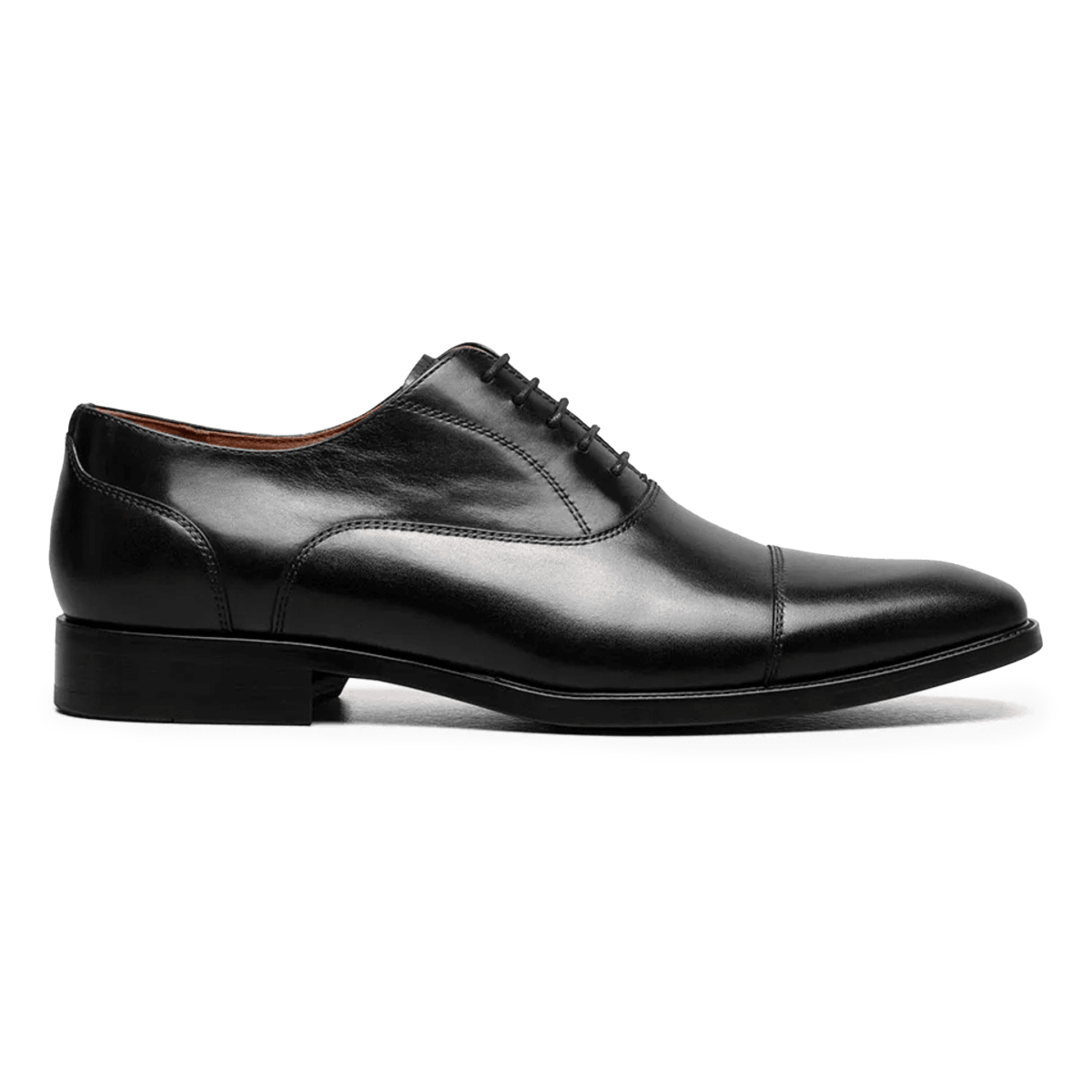 Florsheim Men's Sorrento Lux Cap Toe Black Leather - 11041746 - Tip Top Shoes of New York