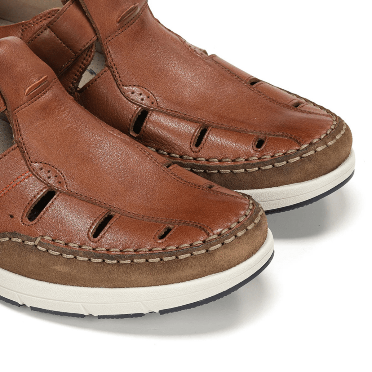 Fluchos Men's Kai Fisherman Brown Leather - 3019068 - Tip Top Shoes of New York