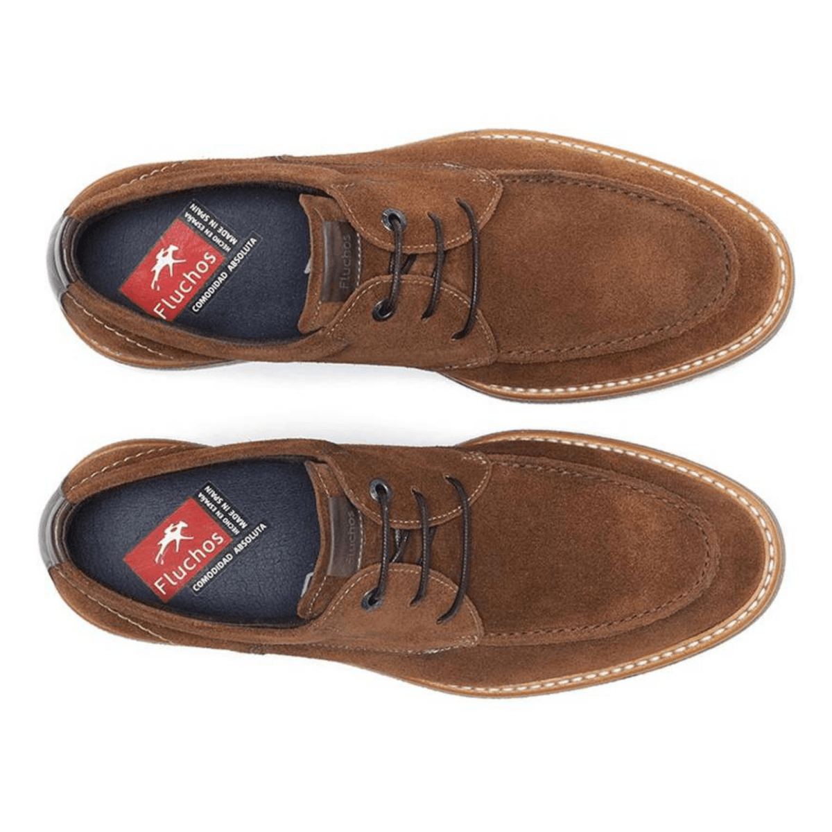 Fluchos Men's Kasper Afelpado Antilope Brown Suede - 9018025 - Tip Top Shoes of New York