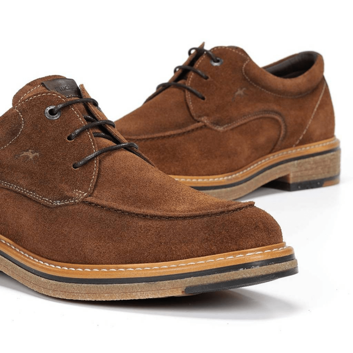 Fluchos Men's Kasper Afelpado Antilope Brown Suede - 9018025 - Tip Top Shoes of New York