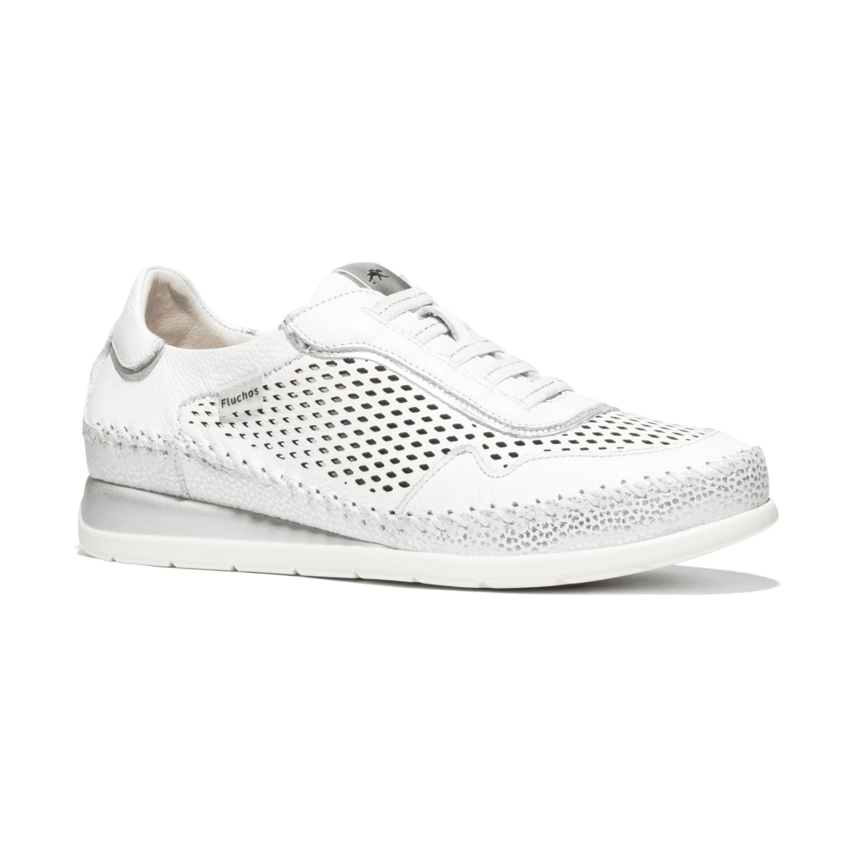 Fluchos Women's Sella Indios White Leather - 9030631 - Tip Top Shoes of New York