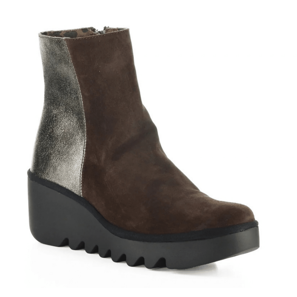 Fly London Women's BAAN538FLY Espresso/Dark Metallic Gold Suede - 9034718 - Tip Top Shoes of New York