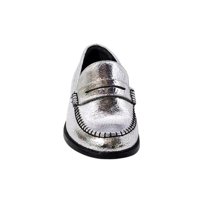 Free People Women's Blanket Stitch Pale Pewter Leather - 9021162 - Tip Top Shoes of New York