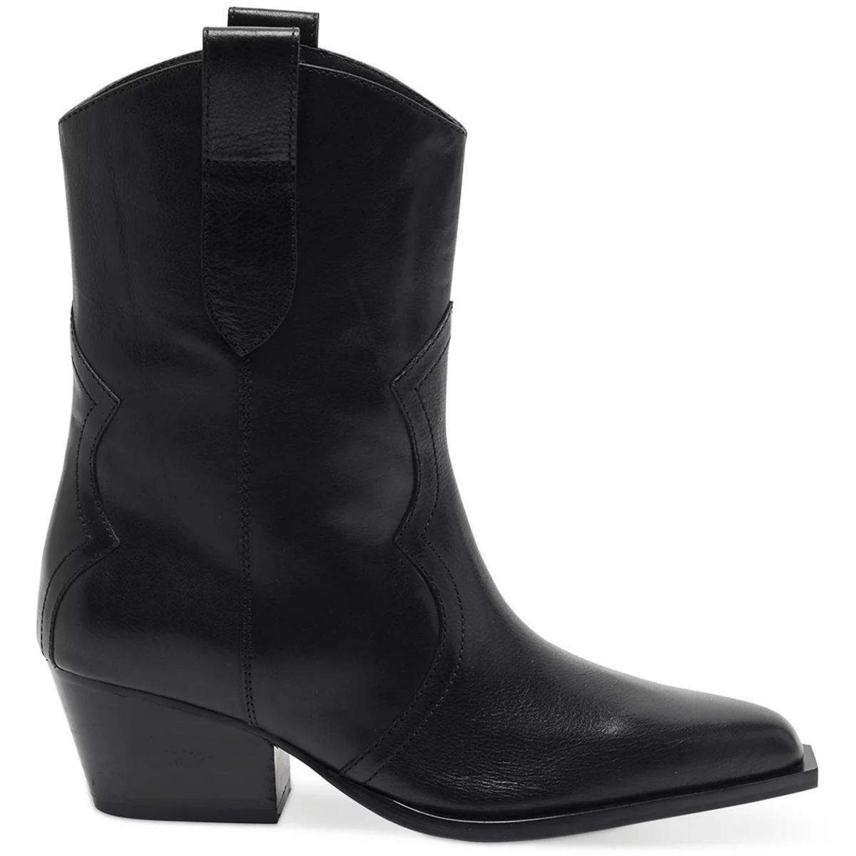 Free People Women's Cat Nap Cowboy Boots Black Leather - 9024898 - Tip Top Shoes of New York
