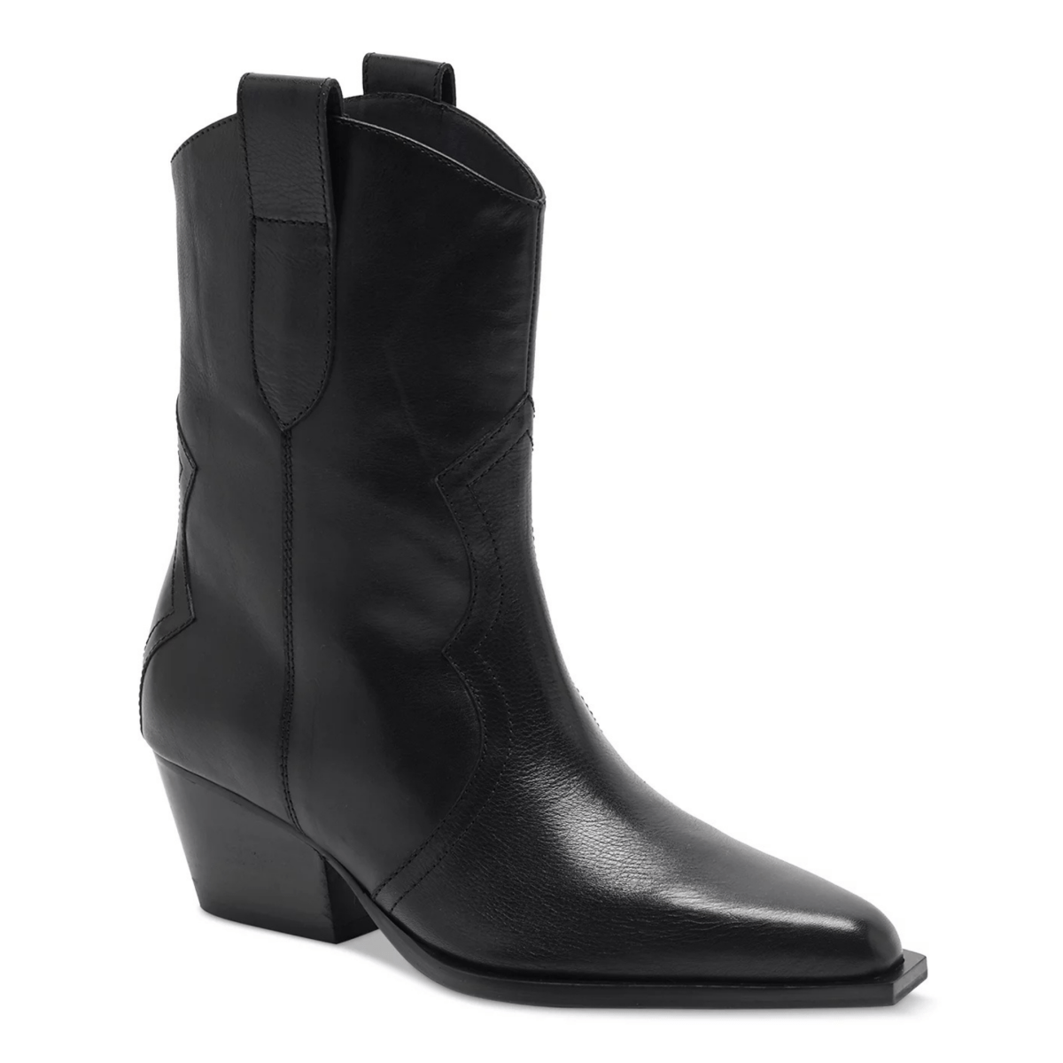 Free People Women's Cat Nap Cowboy Boots Black Leather - 9024898 - Tip Top Shoes of New York