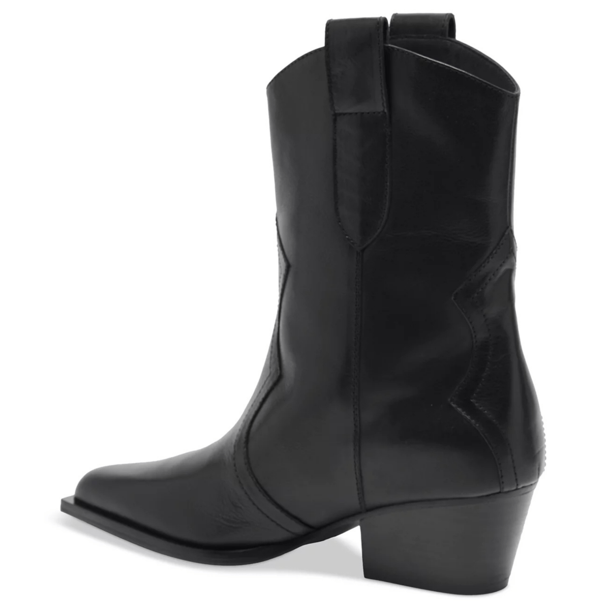 Free People Women's Cat Nap Cowboy Boots Black Leather - 9024898 - Tip Top Shoes of New York