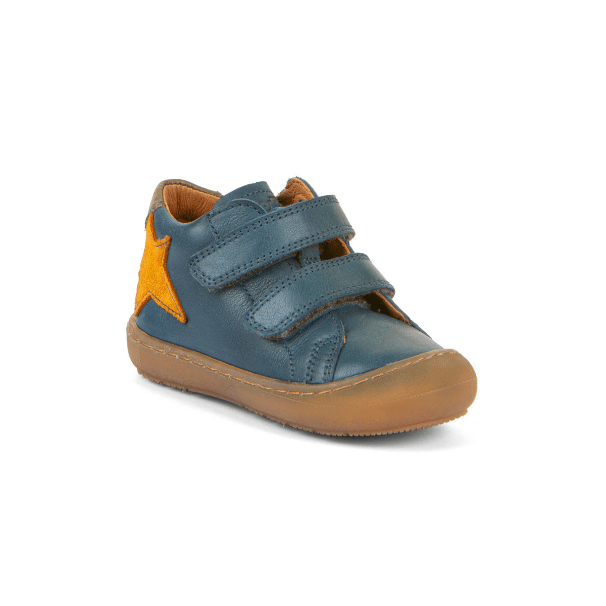 Froddo Toddlers Ollie Star Dark Denim/Mustard Leather - 1101033 - Tip Top Shoes of New York