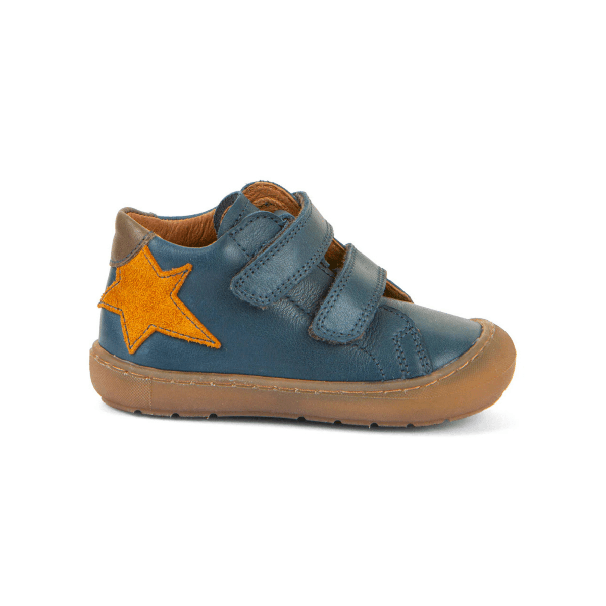 Froddo Toddlers Ollie Star Dark Denim/Mustard Leather - 1101033 - Tip Top Shoes of New York