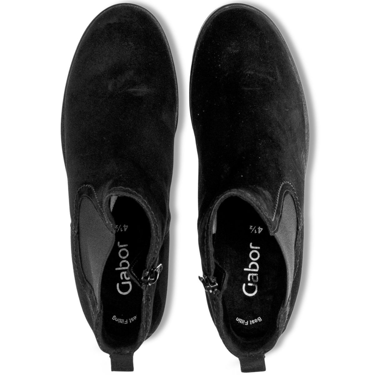 Gabor Women's 31.710.17 Chelsea Black Suede - 9017110 - Tip Top Shoes of New York