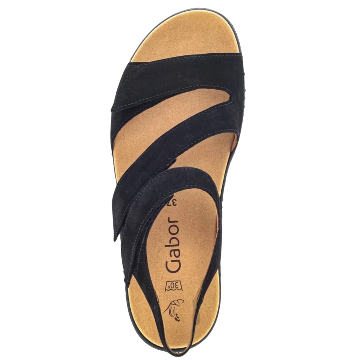 Gabor Women's 43.600.17 Black/Black Suede - 9014607 - Tip Top Shoes of New York