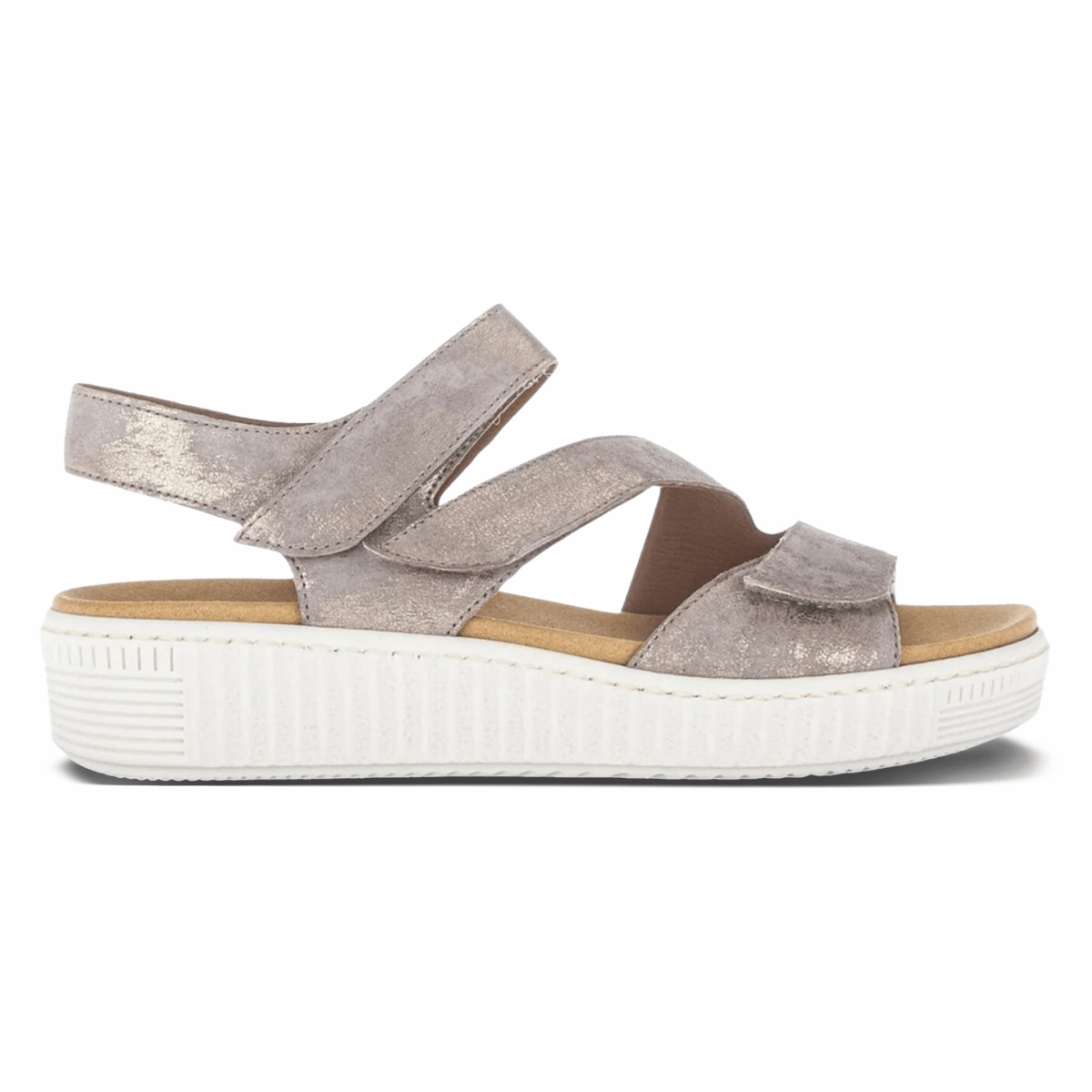 Gabor Women's 43.600.62 Beige Metallic Leather - 9014615 - Tip Top Shoes of New York