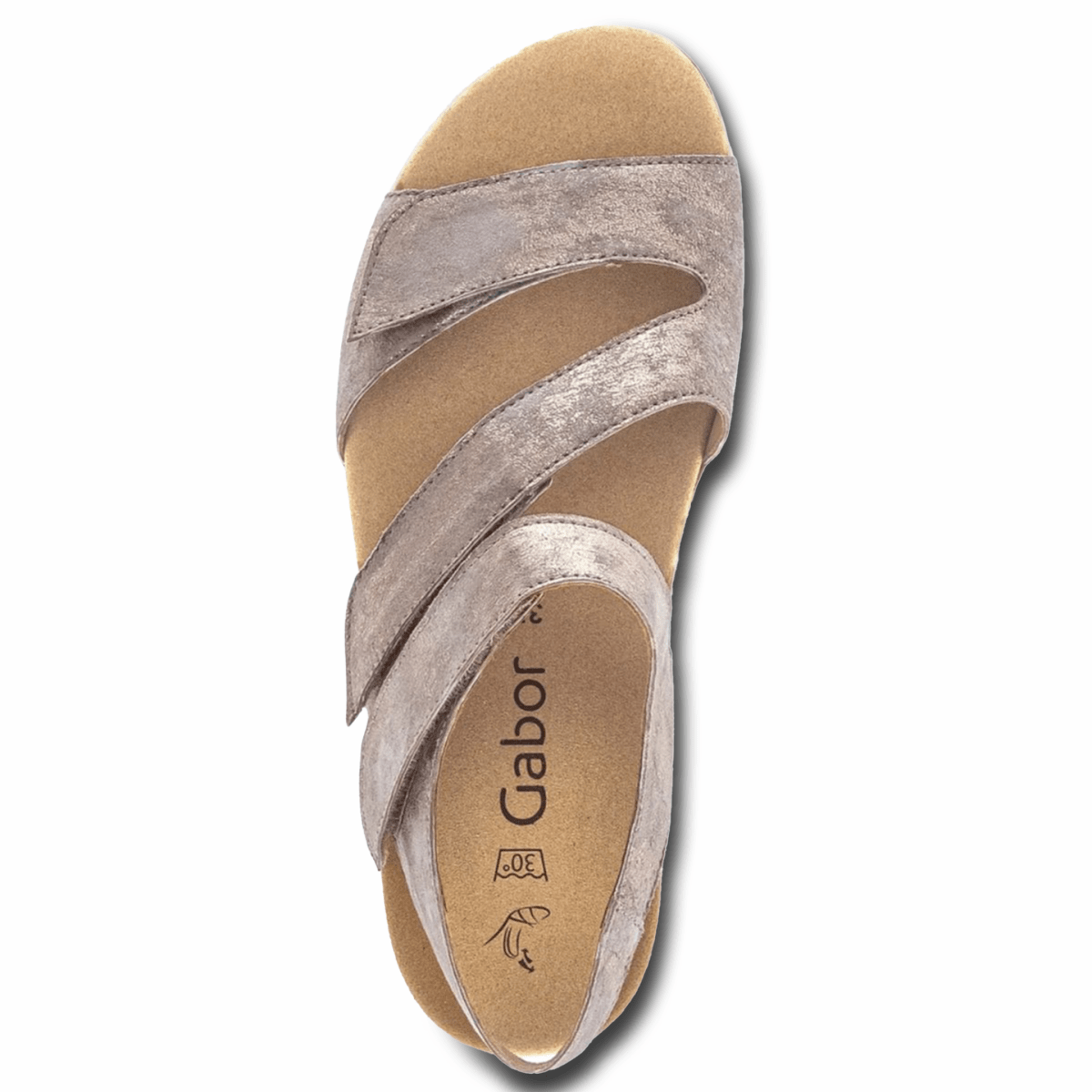 Gabor Women's 43.600.62 Beige Metallic Leather - 9014615 - Tip Top Shoes of New York