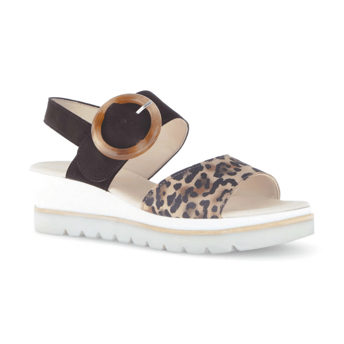 Gabor Women's 44.645.38 Black/Leopard - 9020811 - Tip Top Shoes of New York