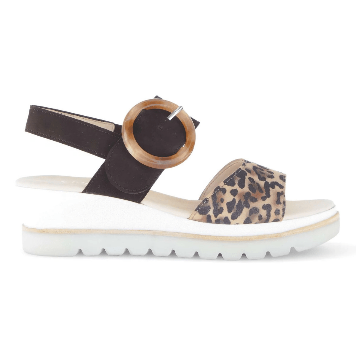 Gabor Women's 44.645.38 Black/Leopard - 9020811 - Tip Top Shoes of New York