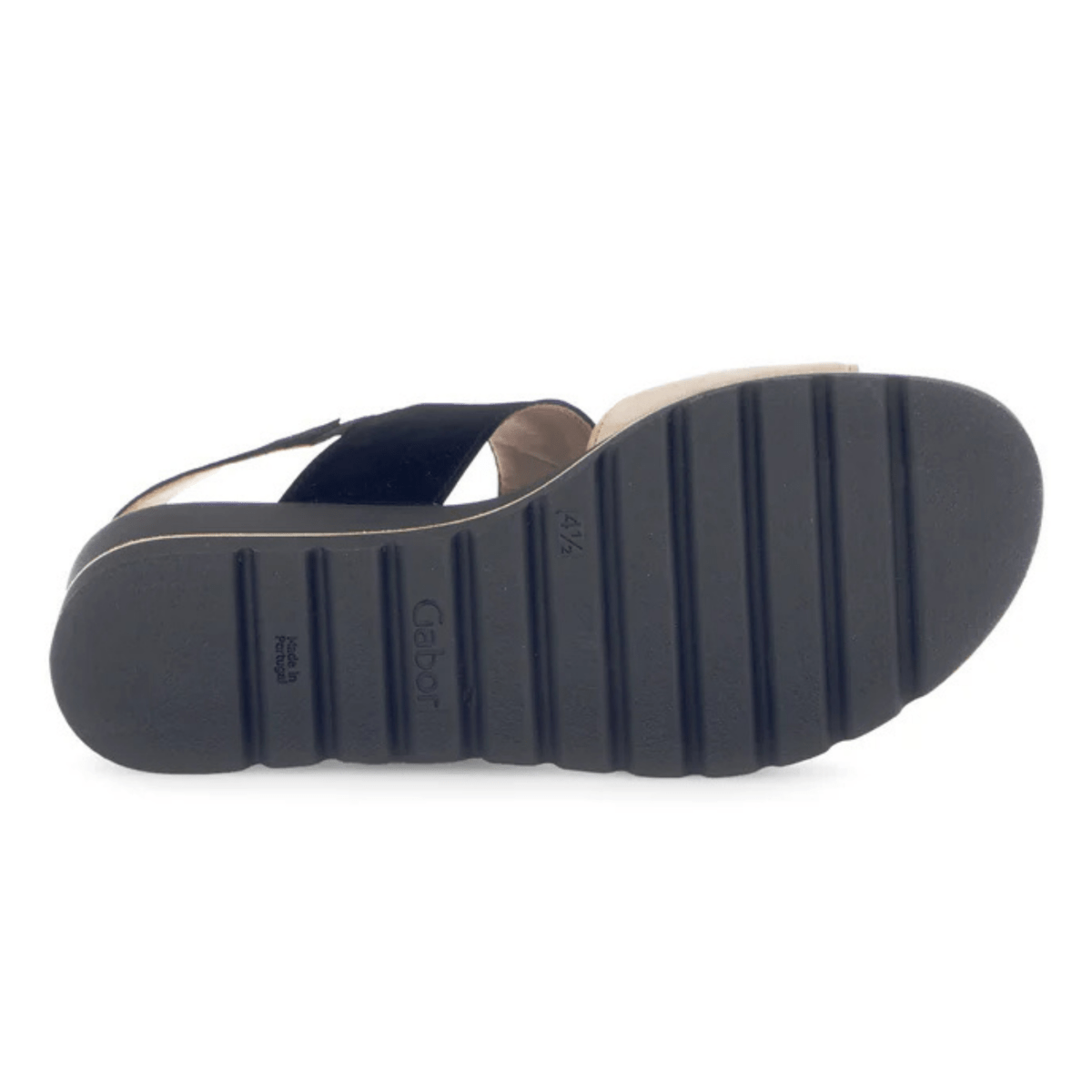 Gabor Women's 64.645.14 Beige/Black Suede - 9020800 - Tip Top Shoes of New York