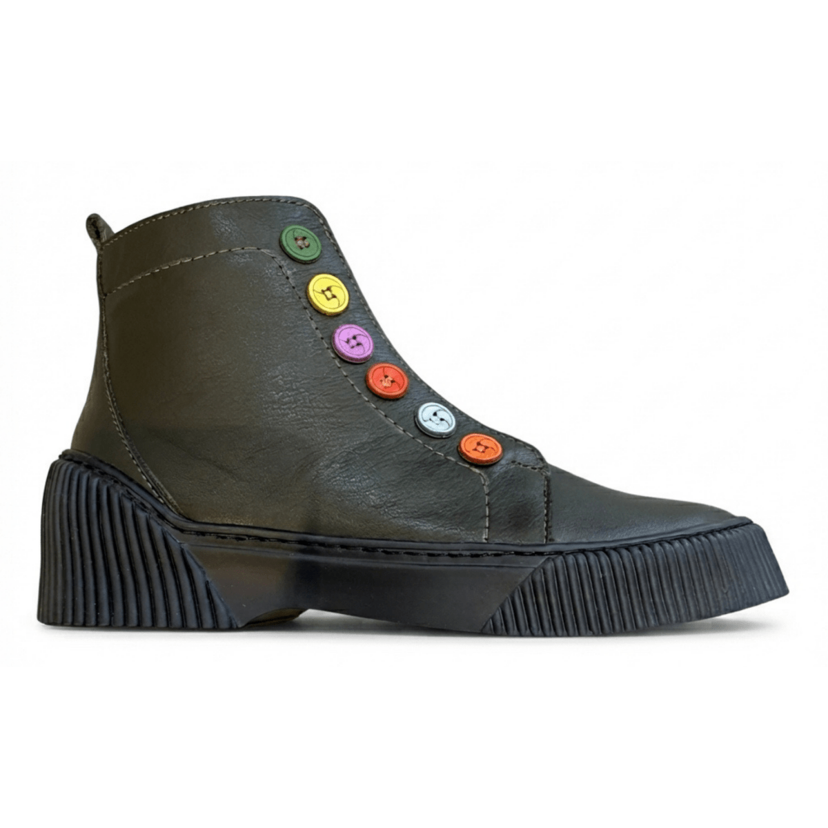 Gelato Women's Tina Green Olive Leather - 9036029 - Tip Top Shoes of New York