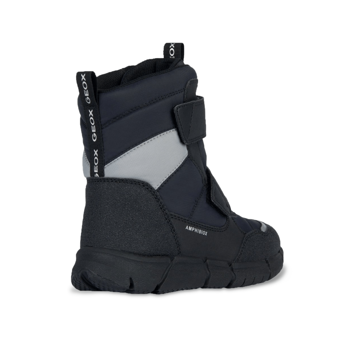 Geox Boy's (Sizes 30 - 41) Flexyper Black/Grey Tall Waterproof - 1076907 - Tip Top Shoes of New York