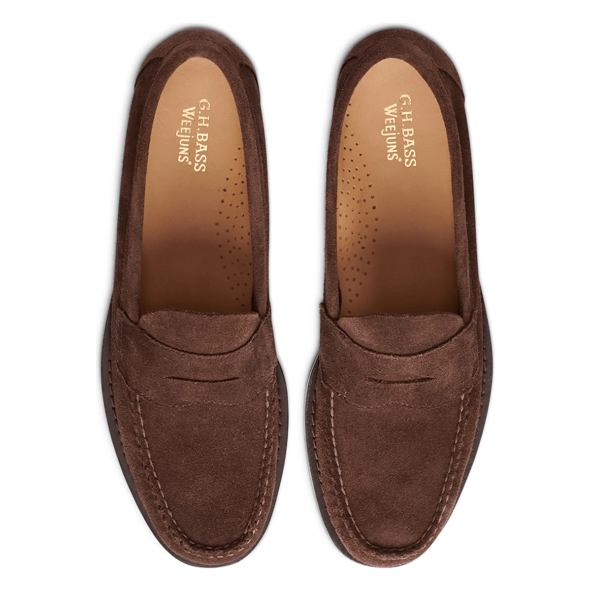 G.H. Bass Men's Logan WeeJun Brown Suede - 9020471 - Tip Top Shoes of New York