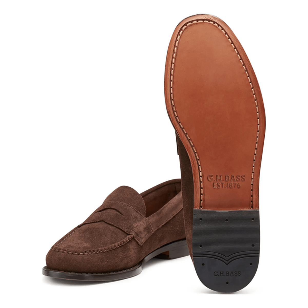 G.H. Bass Men's Logan WeeJun Brown Suede - 9020471 - Tip Top Shoes of New York