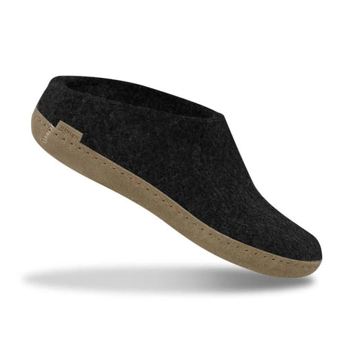 Glerups Men's Model B Slipper with Leather Sole Charcoal - 9022596 - Tip Top Shoes of New York