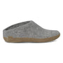 Glerups Men's Model B Slipper with Leather Sole Light Grey - 9022587 - Tip Top Shoes of New York