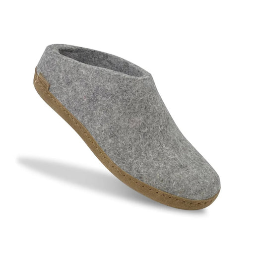 Glerups Men's Model B Slipper with Leather Sole Light Grey - 9022587 - Tip Top Shoes of New York