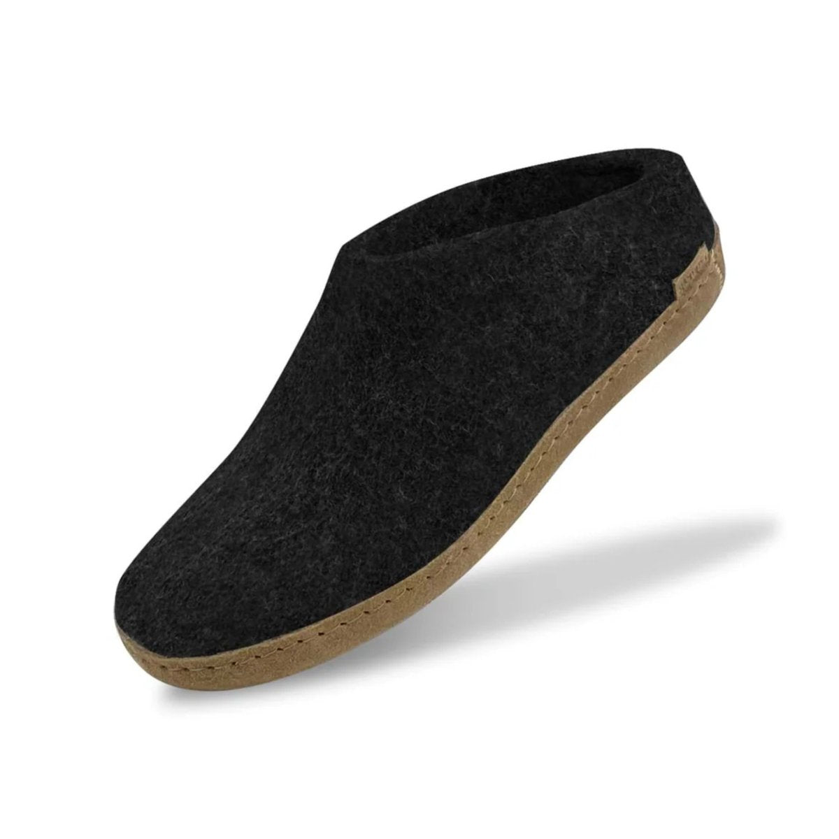 Glerups Women's Model B Slipper with Leather Sole Charcoal - 9022626 - Tip Top Shoes of New York