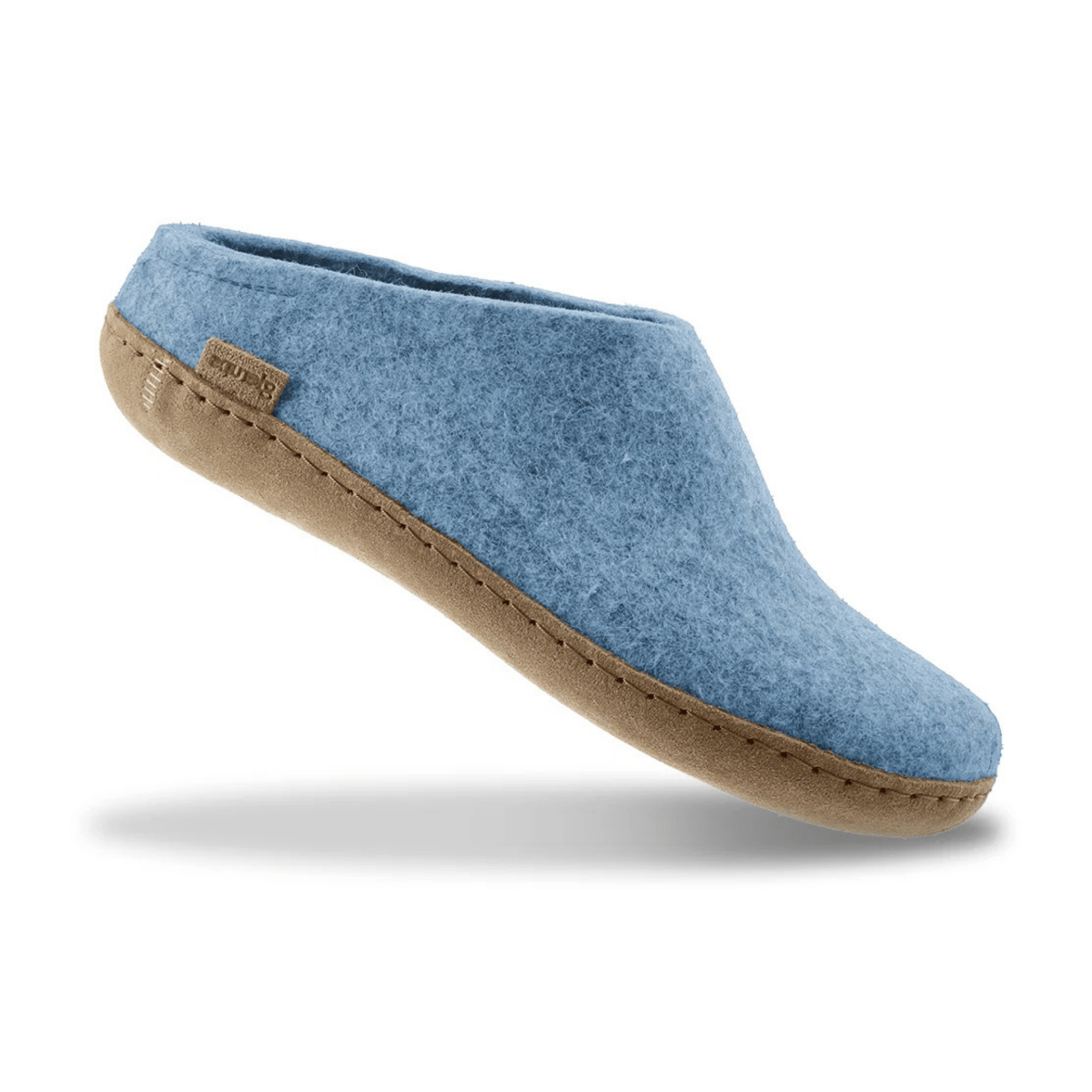 Glerups Women's Model B Slipper with Leather Sole Sky Blue - 11029313 - Tip Top Shoes of New York