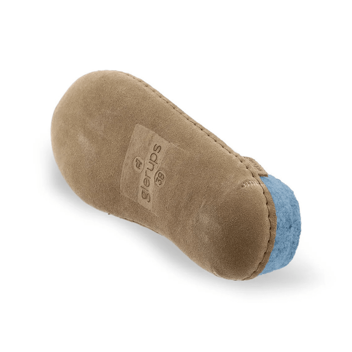 Glerups Women's Model B Slipper with Leather Sole Sky Blue - 11029313 - Tip Top Shoes of New York