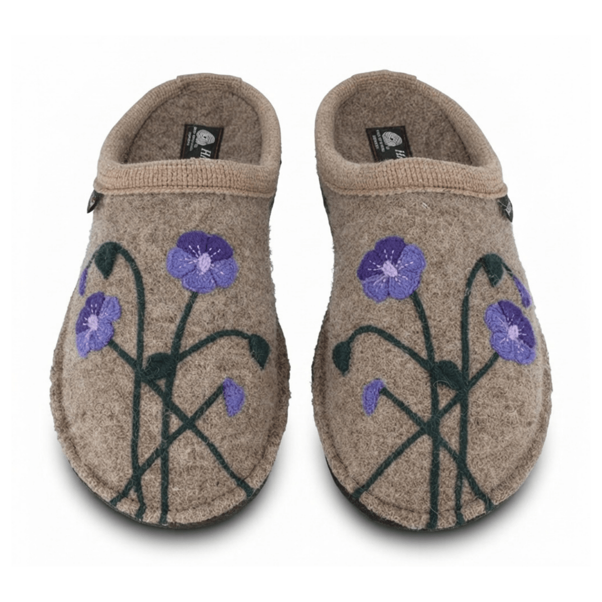Haflinger Women's AR Viola Wool Earth Purple Flowers - 11030222 - Tip Top Shoes of New York