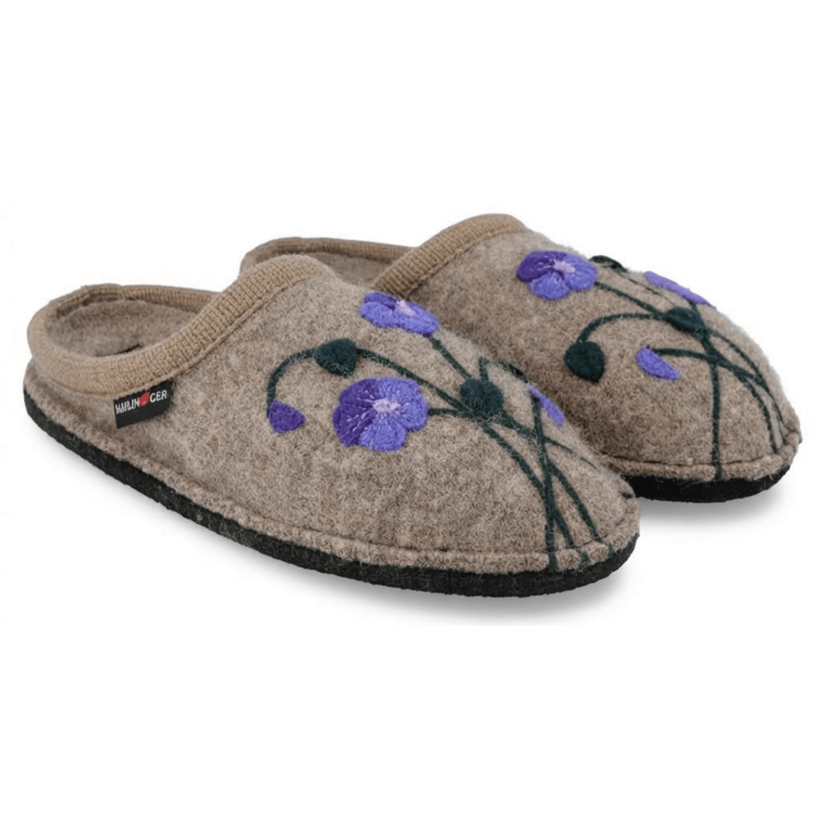 Haflinger Women's AR Viola Wool Earth Purple Flowers - 11030222 - Tip Top Shoes of New York