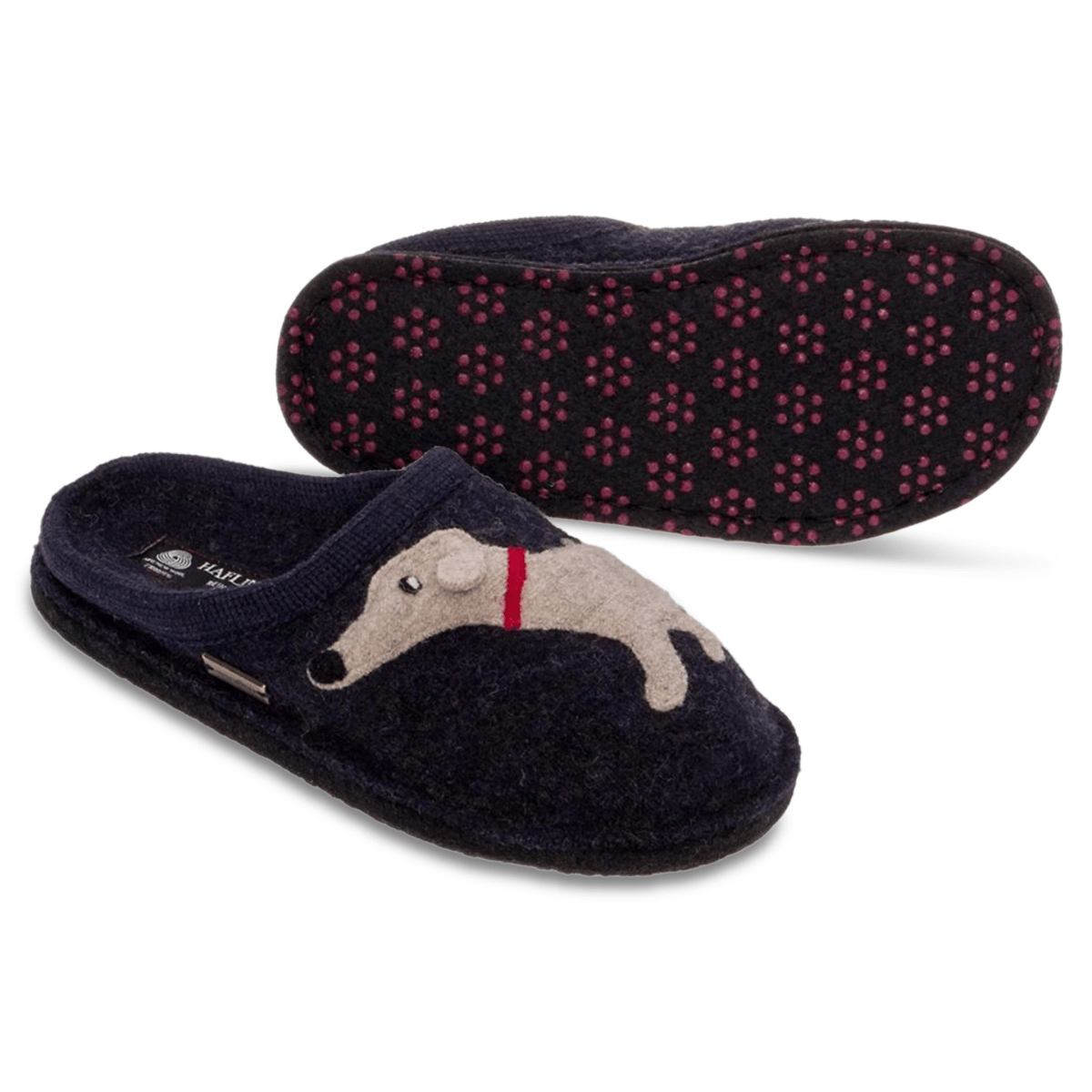 Haflinger Women's Doggy Captains Blue Wool - 992847 - Tip Top Shoes of New York