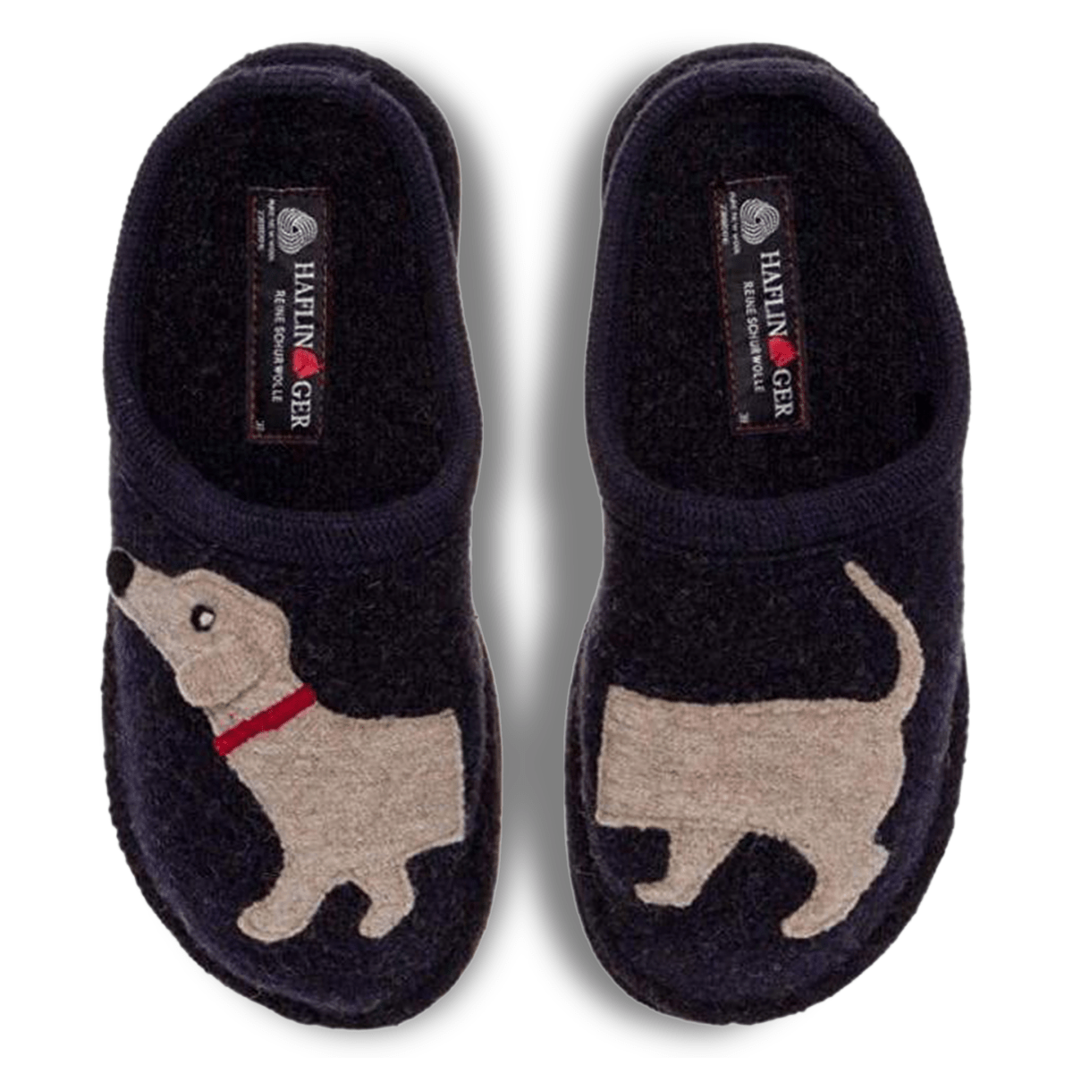 Haflinger Women's Doggy Captains Blue Wool - 992847 - Tip Top Shoes of New York