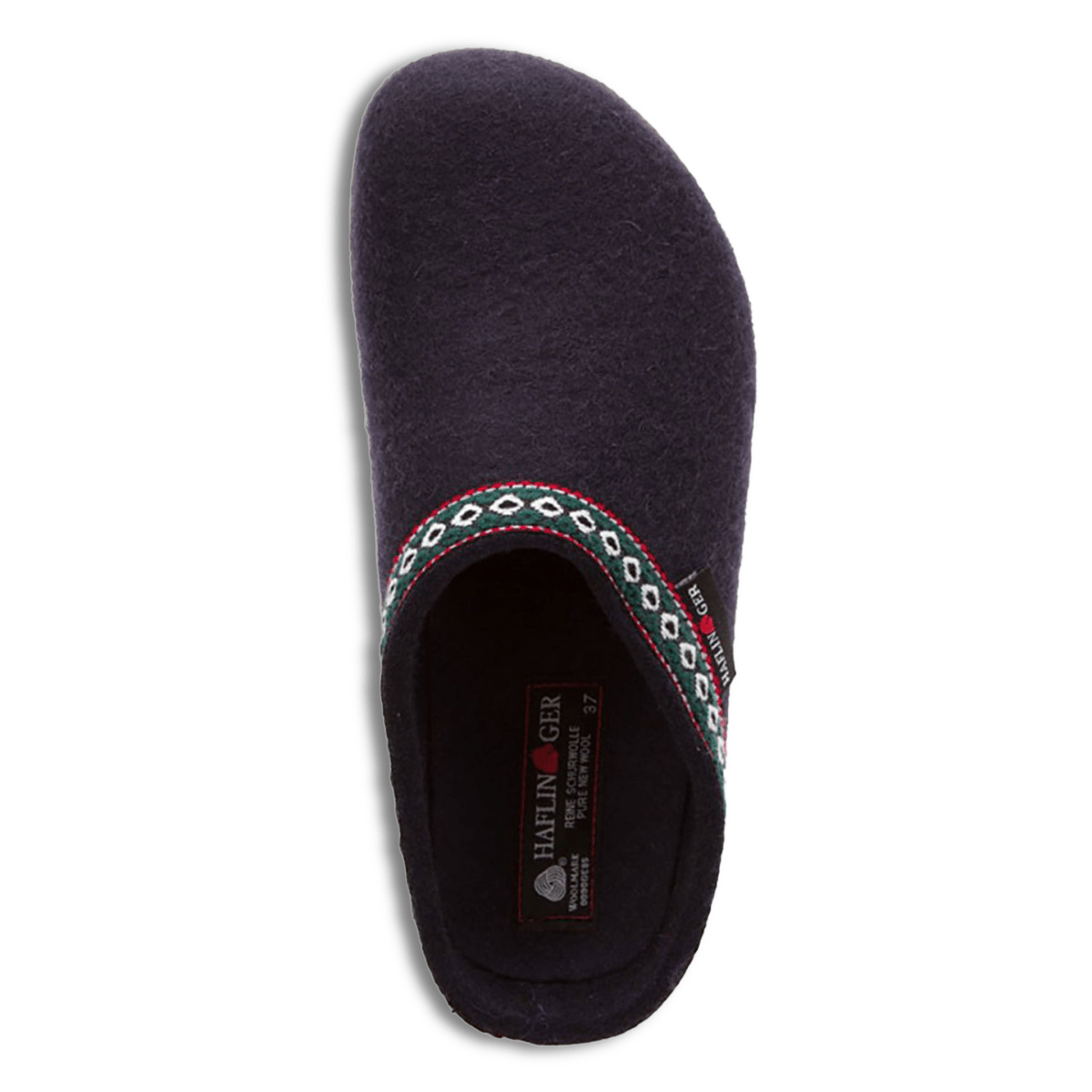 Haflinger Women's GZ Braid Navy - 3007501 - Tip Top Shoes of New York