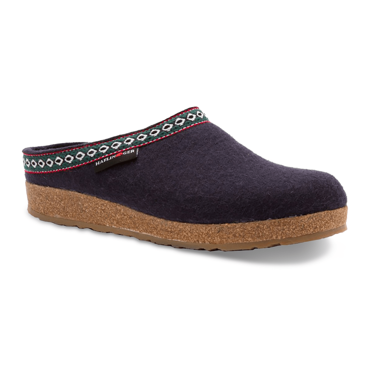 Haflinger Women's GZ Braid Navy - 3007501 - Tip Top Shoes of New York