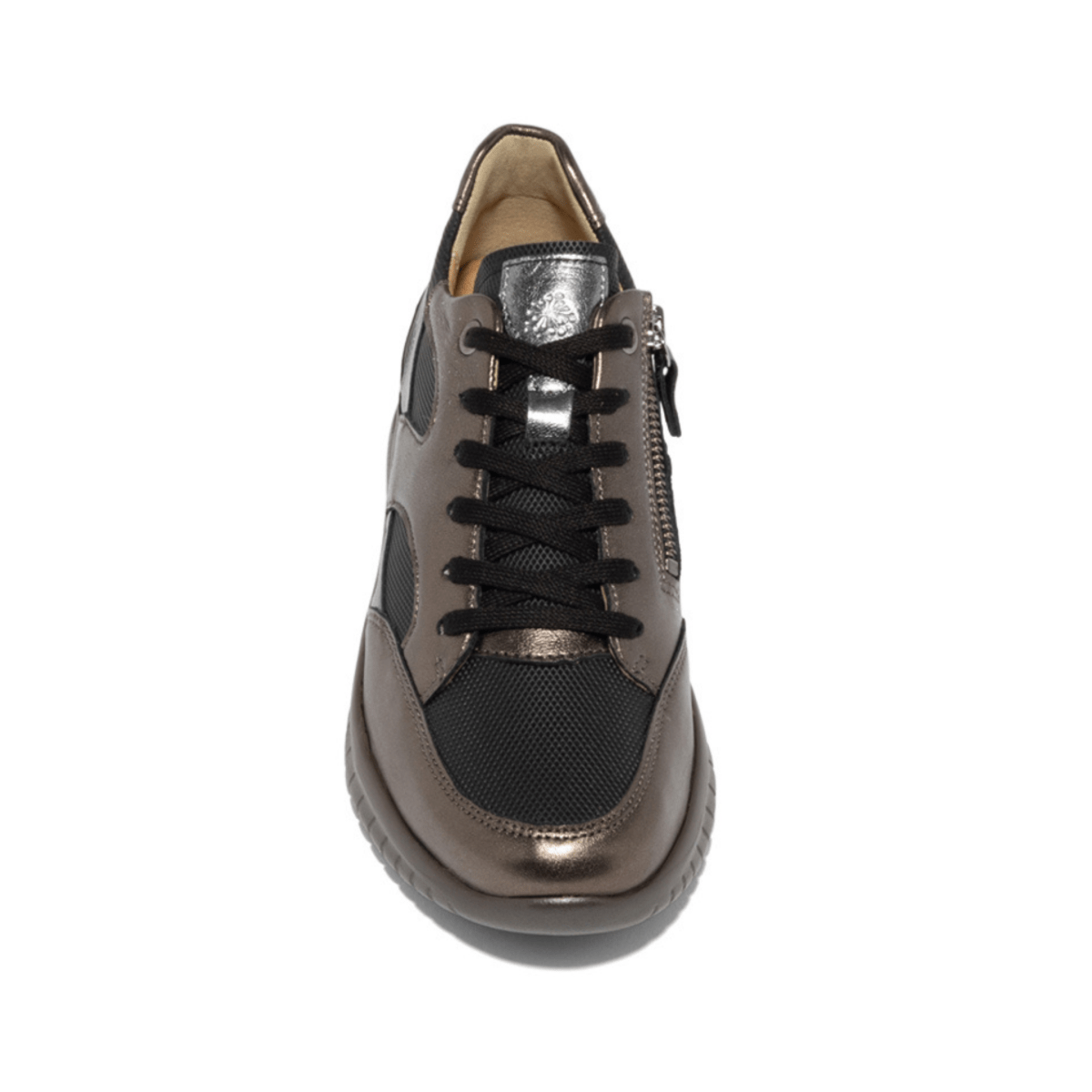 Hartjes Women's Wave Inside Zip Black/Bronze - 9026622 - Tip Top Shoes of New York