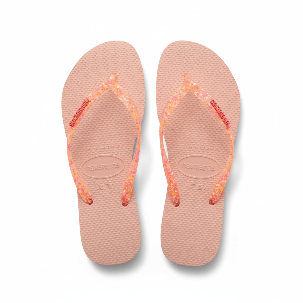 Havaianas Girl's Slim Glitter iridescent Pink (Sizes 3536 - 3738) - 1082547 - Tip Top Shoes of New York
