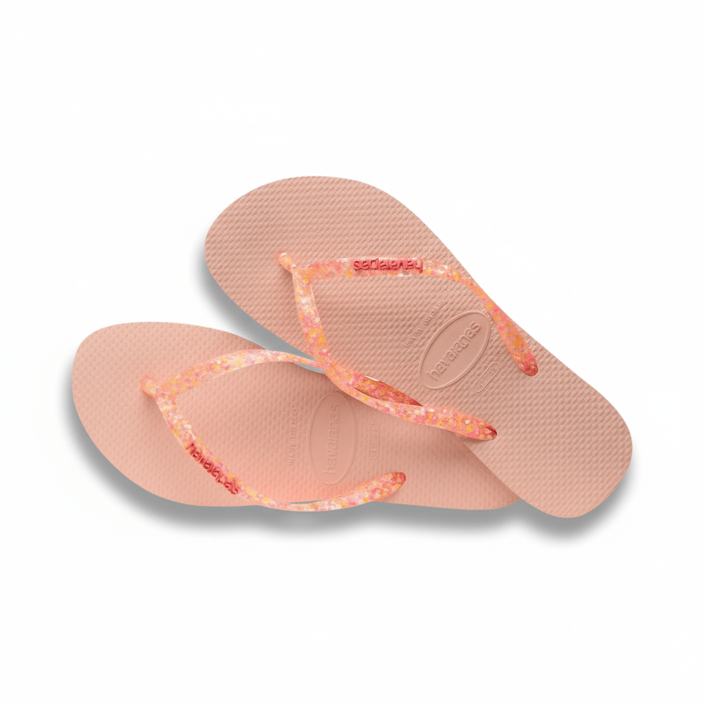 Havaianas Girl's Slim Glitter iridescent Pink (Sizes 3536 - 3738) - 1082547 - Tip Top Shoes of New York