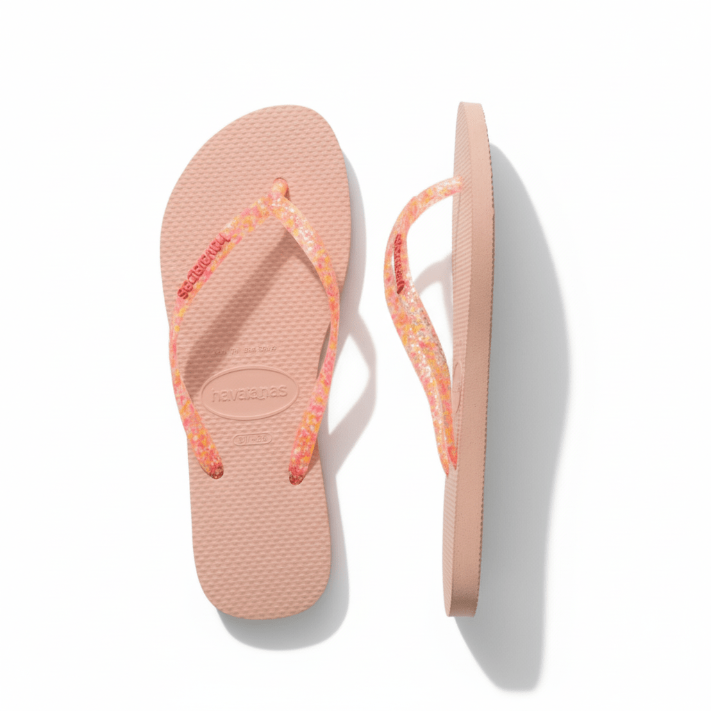Havaianas Girl's Slim Glitter iridescent Pink (Sizes 3536 - 3738) - 1082547 - Tip Top Shoes of New York
