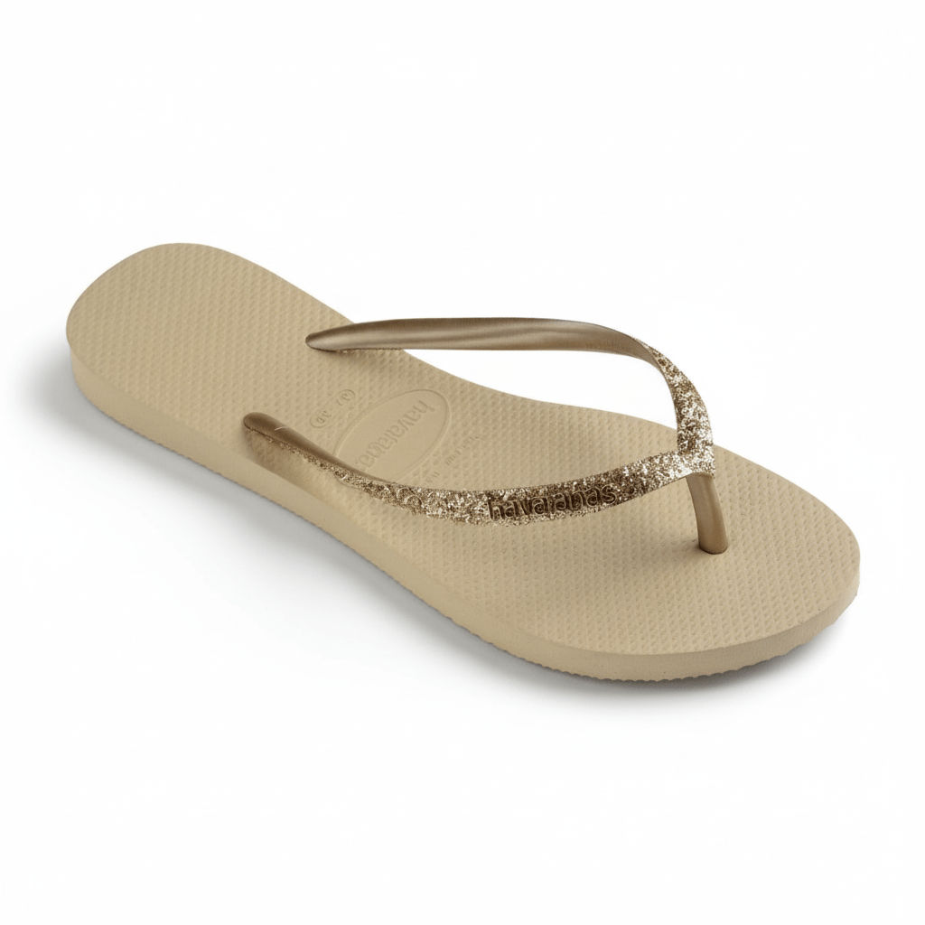 Havaianas Girl's Slim Glitter Sand/Grey - 1059598 - Tip Top Shoes of New York