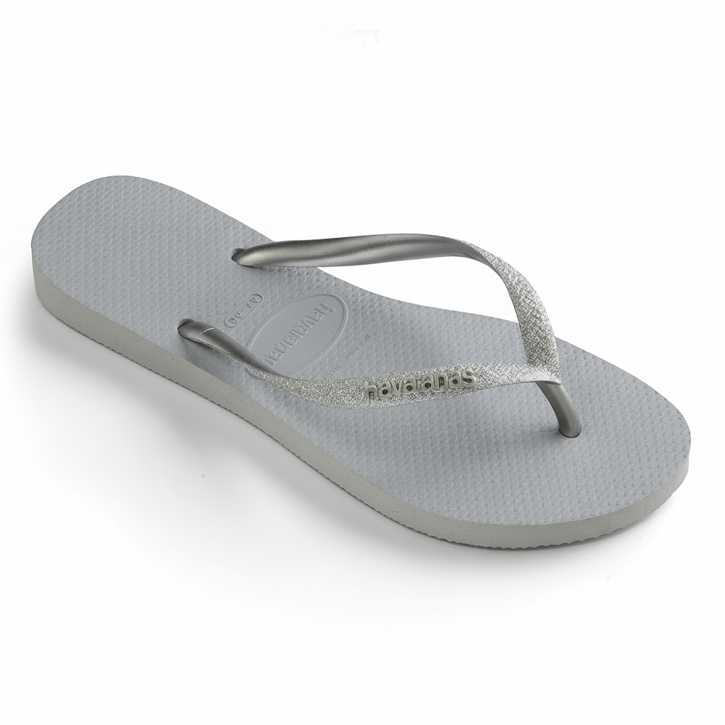 Havaianas Kids Slim Glitter Steel Grey (3536 - 3738) - 959923 - Tip Top Shoes of New York