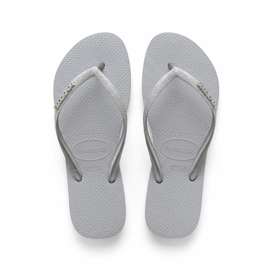 Havaianas Kids Slim Glitter Steel Grey (3536 - 3738) - 959923 - Tip Top Shoes of New York