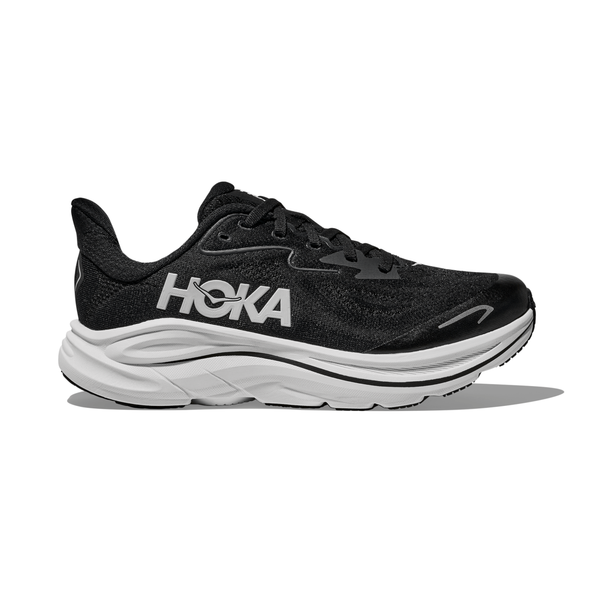 Hoka One One Kid's (Grade School) Clifton 10 Black/White - 1098737 - Tip Top Shoes of New York