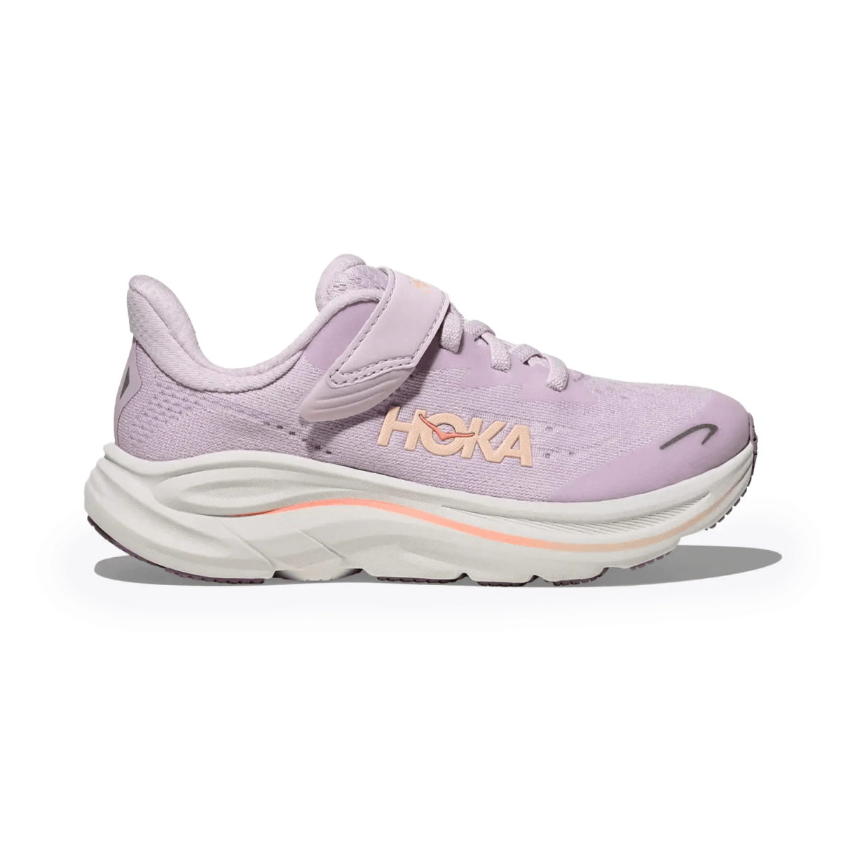 Hoka One One Kids (Grade School) Clifton 10 Lilac Cream/Tangerine Glow - 1110658 - Tip Top Shoes of New York