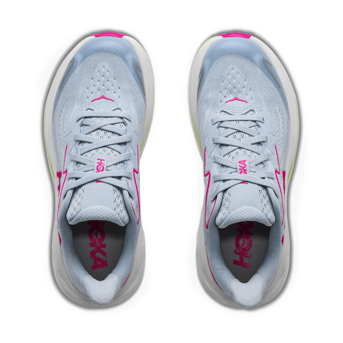 Hoka One One Kids (Grade School) Clifton 10 Overcast/Neon Dragonfruit - 1110603 - Tip Top Shoes of New York