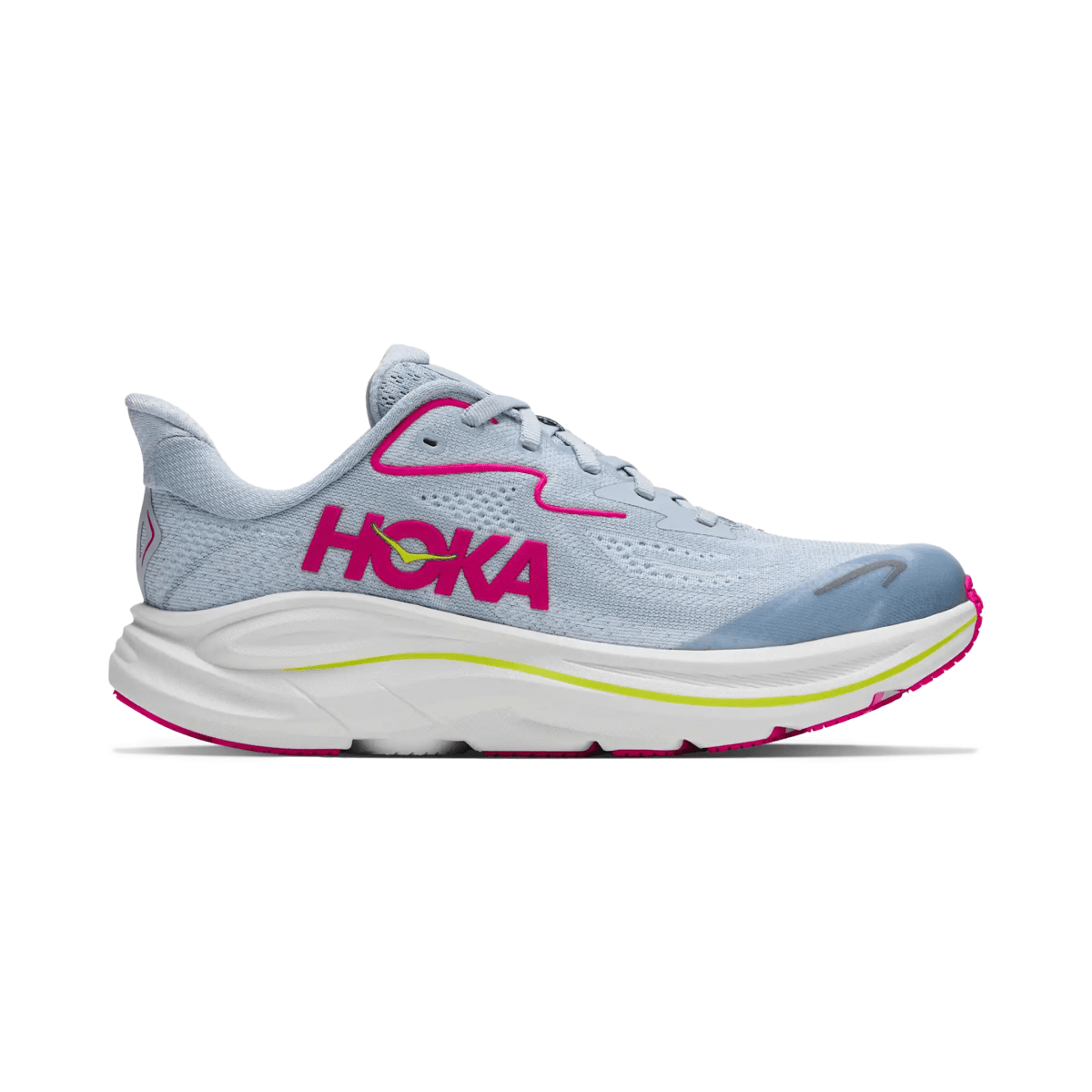 Hoka One One Kids (Grade School) Clifton 10 Overcast/Neon Dragonfruit - 1110603 - Tip Top Shoes of New York