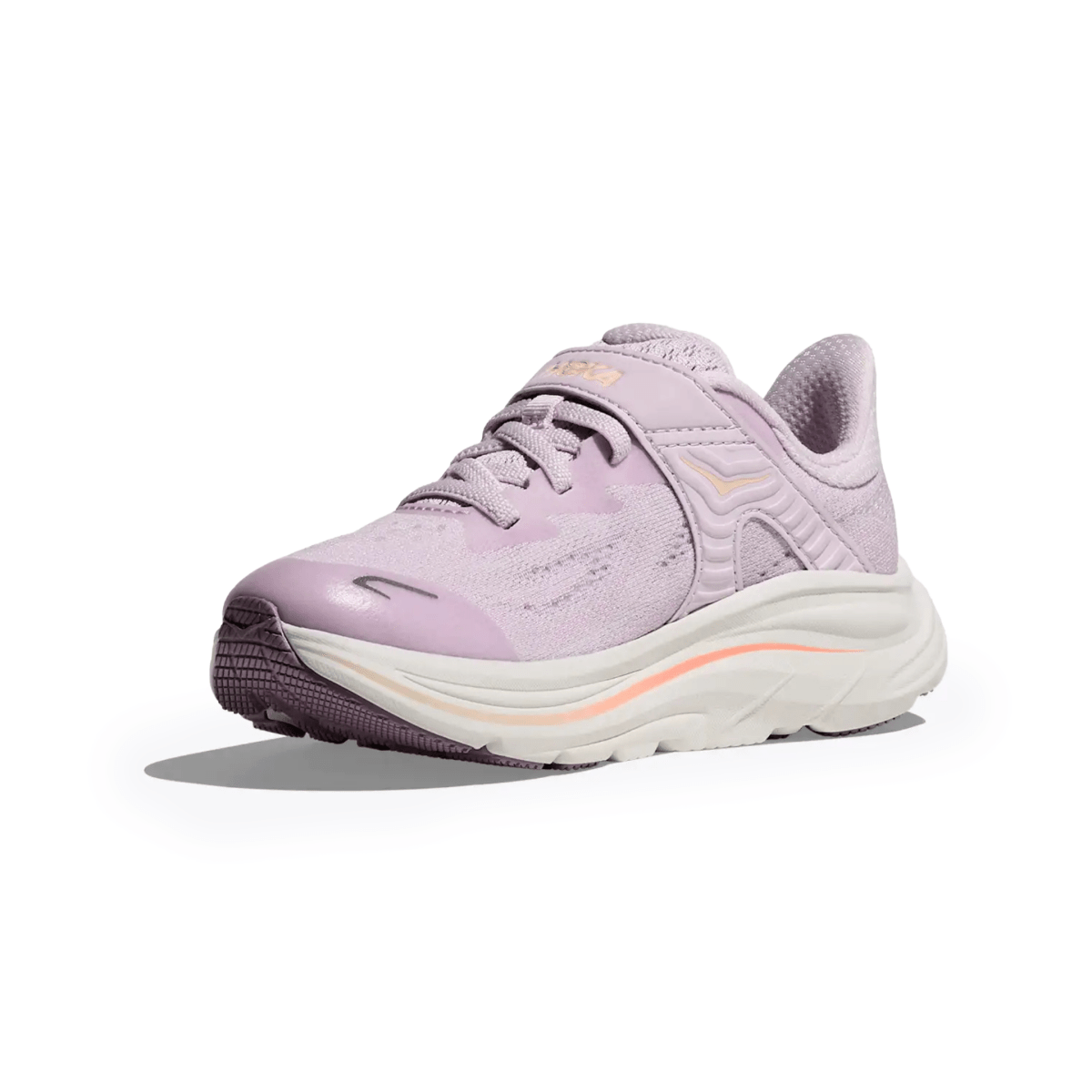 Hoka One One Kids (Preschool) Clifton 10 Lilac Cream/Tangerine Glow - 1110649 - Tip Top Shoes of New York