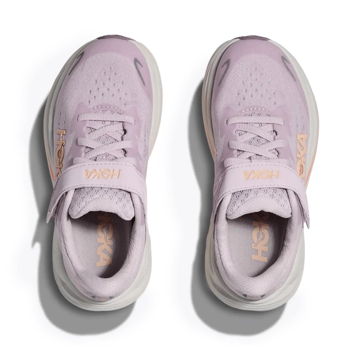 Hoka One One Kids (Preschool) Clifton 10 Lilac Cream/Tangerine Glow - 1110649 - Tip Top Shoes of New York
