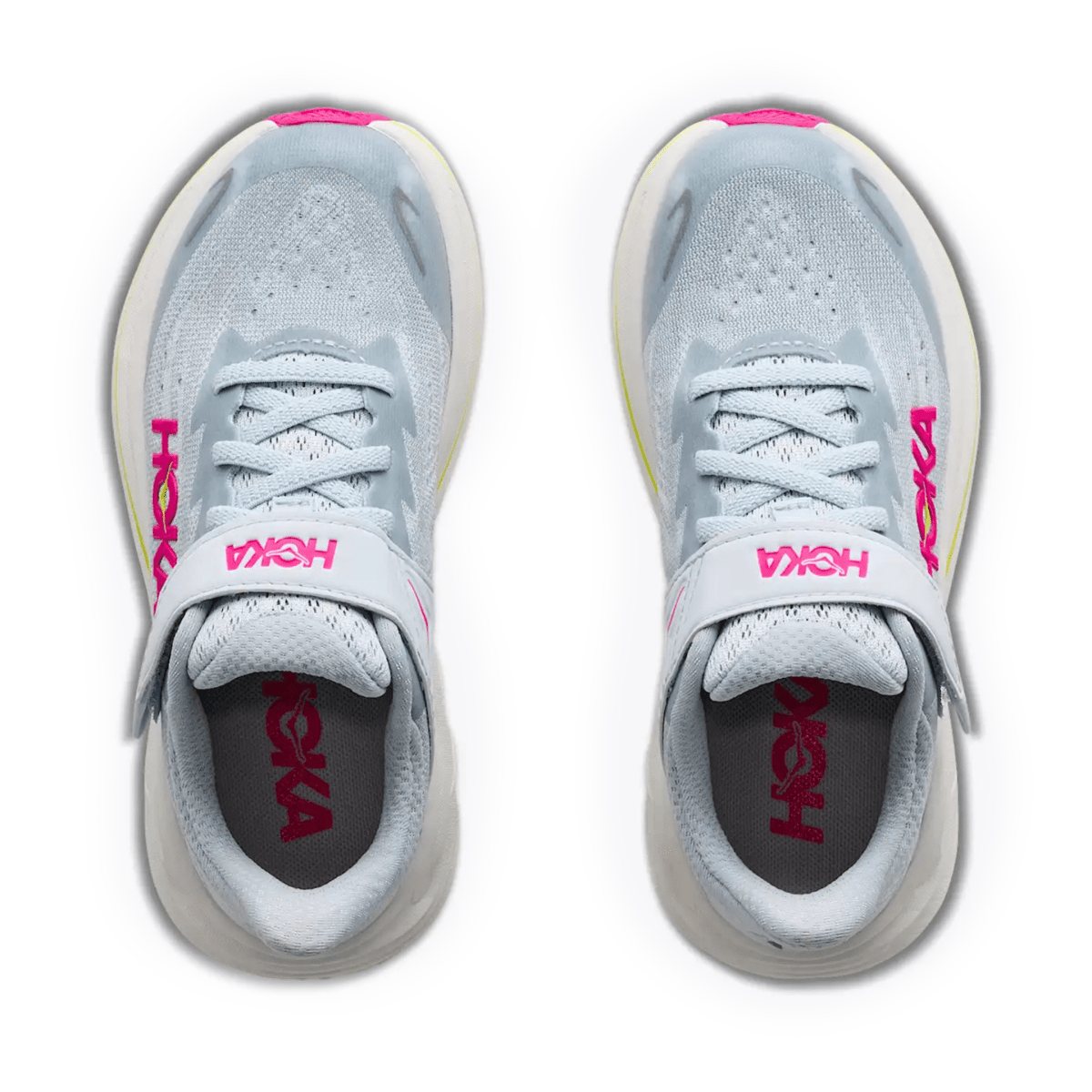 Hoka One One Kids (Preschool) Clifton 10 Overcast/Neon Dragonfruit - 1110625 - Tip Top Shoes of New York
