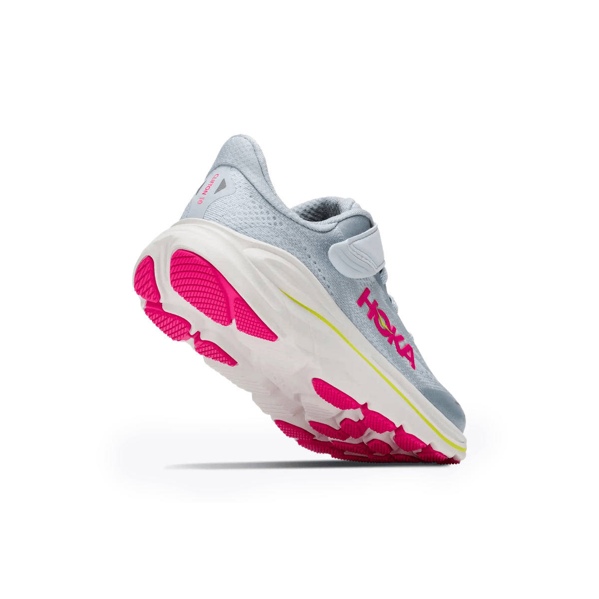 Hoka One One Kids (Preschool) Clifton 10 Overcast/Neon Dragonfruit - 1110625 - Tip Top Shoes of New York